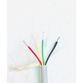 4 Core Cable | Sensors, EtherNet, Thermostat Control Installations, Touch Plate Systems, Burglar Alarms, Intercoms Door Bells, Annunciator Systems, Remote Control Signal Systems, (10 Meter | 33 Feet)