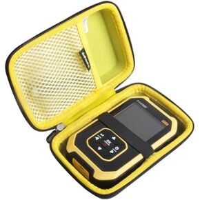 Hard Travel Case for Geiger Counter Nuclear Radiation Detector - FNIRSI Radiation Dosimeter (Black+Yellow Zipper)