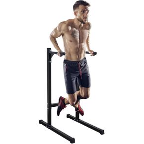 Adjustable Height Dip Bar Station, Heavy Duty Dip Station for Home Gym, Multi-function Dip Station Pull Up Bar for Full Body Strength Training Workout Fitness Equipment for Tricep Dips