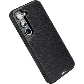 Mous for Samsung Galaxy S23 Case MagSafe Compatible - Limitless 5.0 - Black Leather - Protective S23 Case - Shockproof Phone Cover