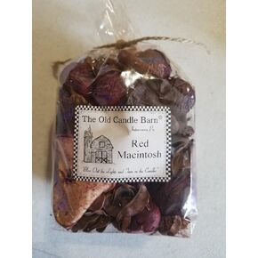 Red Macintosh Potpourri 4 Cup Bag - Perfect Home Decoration or Bowl Filler - Beautiful Red Macintosh Apple Scent - Made in USA