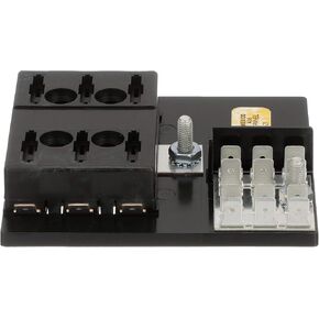 Seachoice Fuse Block ATO/ATC, 6 Gang Ground Bar 12V