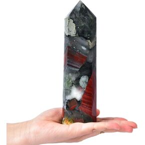 Rose Quartz Wand Hexagonal Pink Crystal Tower Real Gemstone Pillar Standing Crystal for Home Decor Gift in Kuwait