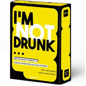 I'M NOT DRUNK Party Drinking Game for Game Nights - 21st Birthday Gift & Bachelorette Party Game with 55 Amusing Cards - Hilarious Unforgettable Drinking Card Game - Get The Party Started