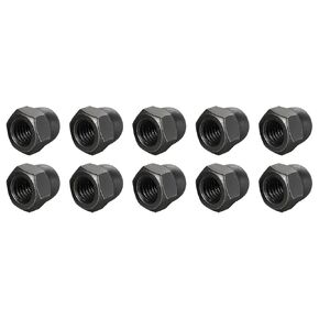Acorn Cap Nuts(M10x1.5mm) 10Pcs, Carbon Steel Acorn Dome Cap Head Hex Nuts - for Industrial Mechanical Equipment, Black