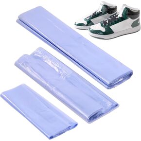 150Pcs Shoe Shrink Wrap Bags, Including 11"x18" 10"x12" 7"x12" Heat Shrink Plastic Wrap for Shoes