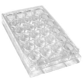 Caplugs 222804401FE1 Evergreen 222-8044-01F Sterile 24-Well Plates with Lids. Polystyrene, Individually Packed, Milliliters, -30/ 65 Degree C, Polystyrene,, Natural (Pack of 100)