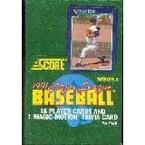 1991 Score Major League Baseball, Series 1, Factory Sealed Wax Box by SCORE