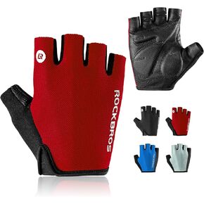 ROCKBROS Cycling Gloves for Men Women - Breathable Bike Gloves - Half Finger Gloves for Daily Cycling Workout Outdoor Sports