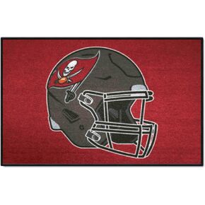 FANMATS 5858 Tampa Bay Buccaneers Starter Mat Accent Rug - 19in. x 30in. | Sports Fan Home Decor Rug and Tailgating Mat - Buccaneers Helmet Logo
