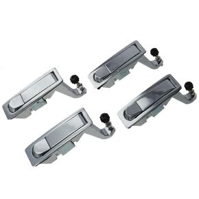 FEIYING 4PCS 93 * 34mm Not Easy to Rust Silver Compression Latch Lock Simple Design Modern Adjustable Lever Hand Operated Ships and Yachts