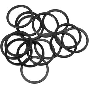 Keenso 15 Pcs Aluminum Alloy Aluminum Alloy Road Bike Bottom Bracket Gasket Flywheel Hub Washer Spacer 2mm Thick
