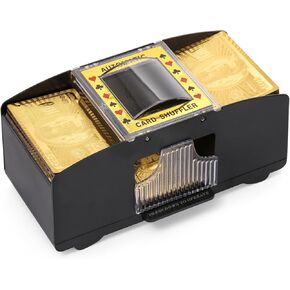 Suwimut 1-2 Decks ماكينة خلط البطاقات الأوتوماتيكية، ماكينة خلط البطاقات الكهربائية التي تعمل بالبطارية، ماكينة خلط بطاقات الكازينو الكهربائية للعب الورق، ألعاب البطاقات المنزلية، نادي الحفلات in Kuwait