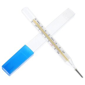MAGICLULU 1Pc Glass Oral Temperature Adult Free Clinic Armpit Fast Reading Fever Indicator(Single Scale)…