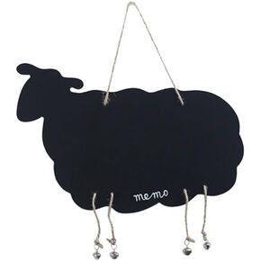 Amosfun Hanging Chalkboard Message Board Sign 13x9 Inch Erasable Chalk Board Sign For Home Store Office Garden