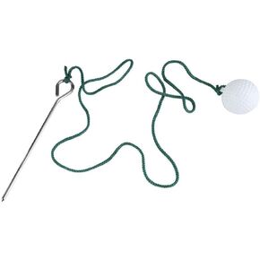 VGEBY Fly Rope Driving Ball, Rope Ball Fly Swing Training Cord Ball Alignment Aid Hit Outdoors Club Practice Accessories Ball On A String Practice Rope Ball