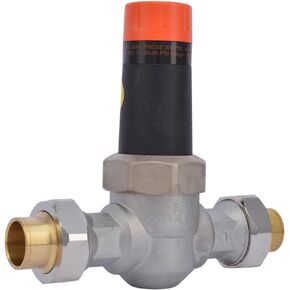 Cash Acme 3/4 Inch EB25 Sweat Double Union Pressure Regulating Valve (PRV), 45 PSI, 23137-0045