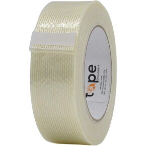 MAT Commodity Grade Fiberglass Reinforced Filament Strapping Tape - 1.5 in. Wide x 60 yds. (Pack of 6) Filaments Run Lengthwise