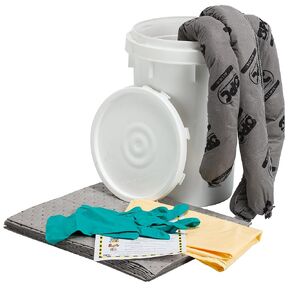 SKA-BKT Allwik 6.5 Gallon Universal Class Spill Bucket, 18 in H x 14 in Dia, Gray
