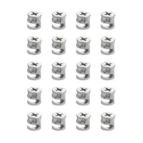 Cam Locks for Furniture 20 PCs, 15 x 9 mm Furniture Cam Lock Fasteners Compitable with IKEA Hardware Parts, Eccentric Wheels Repair Spare Parts Nut & Bolt Assortment Sets (15x9MM)