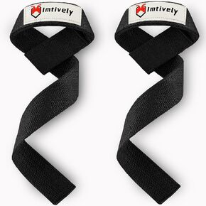 Lifting Straps, Wrist Straps for Weightlifting, Bodybuilding, Powerlifting, Deadlifts, Fitness Workouts, etc. Padded Cotton Wrist Wraps/Wrist Straps (Pair)