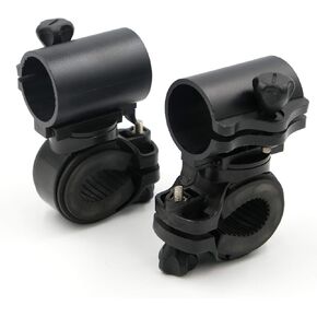 2 pcs 360 Degree Cycling Bicycle Bike Mount Holder for LED Flashlight Clip Clamp