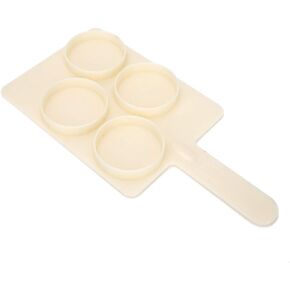 Milk Sampling Tray, 28x14x1.5cm Milk Testing Tray, for Latent Mastitis Test Cows, with Four Plates, Animal Husbandry Supplies