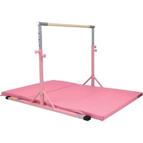 Z ATHLETIC Kip Bar and Folding Gymnastics Mat, 4 Ft x 6 Ft x 2 in