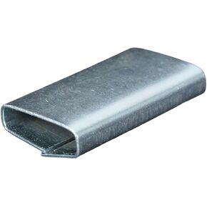U.S. Solid 500pcs Closed Seals Buckles (Push Type) for 3/4" Strap Width Steel Strapping, Sturdy Metal Clips for Pallet Packaging Banding