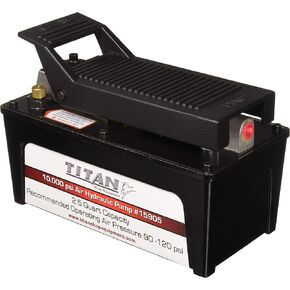 AME INTL 10,000 PSI 2.5 Quart Titan Air Hydraulic Pump with Aluminum Reservoir (15905)