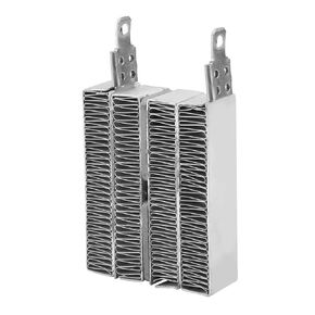 ZJchao 12v 24v(optional) Insulated Ptc Ceramic Air Heater Aluminium Housing Constant Temperature Ptc Heating Principles Ripple Heating Plate Thermistors Heater Plates Principle Thermostat (24V 150W)