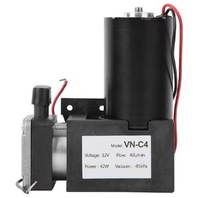 Vacuum Pump, VN-C4 DC 12V Mini Vacuum Pump Mute Brushless Vacuum Pump Mechanical Accessory Mute Industrial Parts Durable Long Service Life