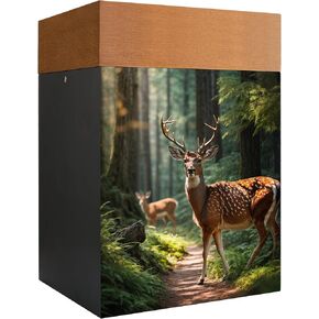 Cremation Urns for Human Ashes Adult Male Female, Wooden Urns Box and Casket for Ashes Men Women Child, Pets Cat Dog Urn, Burial Funeral Memorial Urns for Ashes, Holds Up to 220 LBS