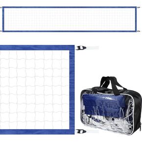 ShinyRelief Pool Volleyball Net Replacement 15 x 2.95 ft Volleyball Net Outdoor Portable Volleyball Net for Backyard Swimming Pool Schoolyard Beach