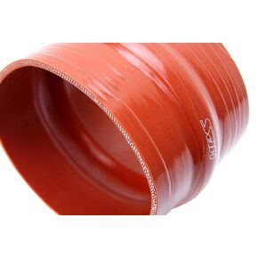 HPS 5" ID, 6" Length, Silicone Hump Coupler Hose, Ultra High Temp 4-Ply Aramid Reinforced, 30 Psi Max. Pressure, 500F Max. Temperature, SHC-500-L6-HOT, Silicone, Orange