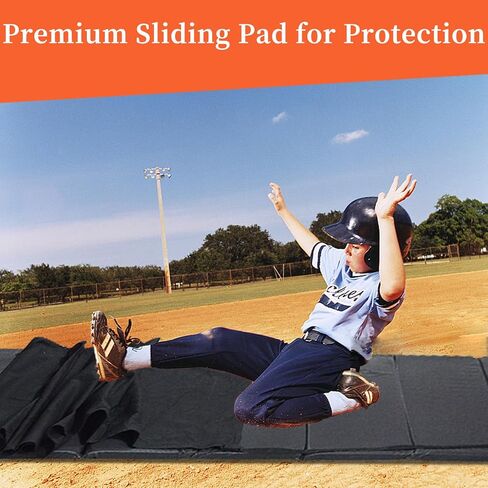 Baseball Softball Sliding Pad Mat, 10x3.6FT Baseball Bat Exercise Mat Sliding Mats for Yoga Baseball Softball Rugby Volleyball Soccer Football Indoor Outdoor in Saudi Arabia