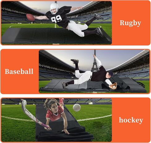 Baseball Softball Sliding Pad Mat, 10x3.6FT Baseball Bat Exercise Mat Sliding Mats for Yoga Baseball Softball Rugby Volleyball Soccer Football Indoor Outdoor in Saudi Arabia