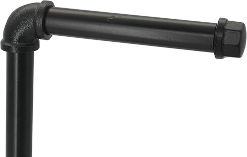 حامل ورق التواليت الصناعي من AddGrace، رفوف حديدية شديدة التحمل للحمام المنزلي (أسود) in Kuwait