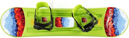 Lucky Bums Kids Beginner Plastic Snowboard, Multiple Colors in Saudi Arabia