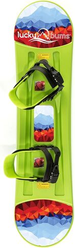 Lucky Bums Kids Beginner Plastic Snowboard, Multiple Colors in Saudi Arabia
