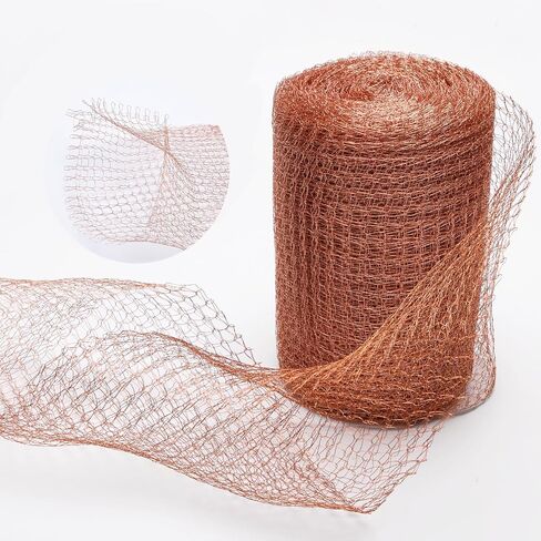 Copper Mesh Roll for Mice Rodent Repellent, 100% Copper Mesh Roll (5 in x 50 ft)- Perfect for Hole Blocking, Gardening, Sturdy and Durable Copper Mesh Rodent Control in Saudi Arabia
