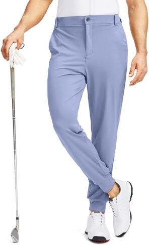 Soothfeel Men's Golf Joggers Pants with 5 Pockets Slim Fit Stretch Sweatpants Running Travel Dress Work Pants for Men in Saudi Arabia