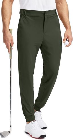 Soothfeel Men's Golf Joggers Pants with 5 Pockets Slim Fit Stretch Sweatpants Running Travel Dress Work Pants for Men in Saudi Arabia