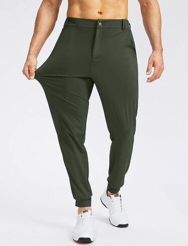 Soothfeel Men's Golf Joggers Pants with 5 Pockets Slim Fit Stretch Sweatpants Running Travel Dress Work Pants for Men in Saudi Arabia