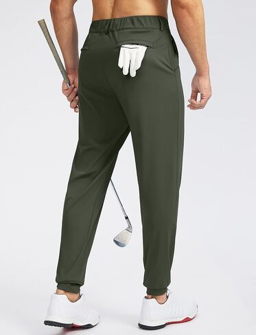 Soothfeel Men's Golf Joggers Pants with 5 Pockets Slim Fit Stretch Sweatpants Running Travel Dress Work Pants for Men in Saudi Arabia