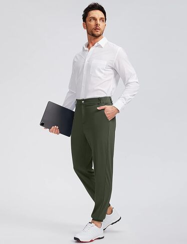 Soothfeel Men's Golf Joggers Pants with 5 Pockets Slim Fit Stretch Sweatpants Running Travel Dress Work Pants for Men in Saudi Arabia