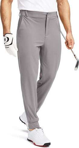 Soothfeel Men's Golf Joggers Pants with 5 Pockets Slim Fit Stretch Sweatpants Running Travel Dress Work Pants for Men in Saudi Arabia