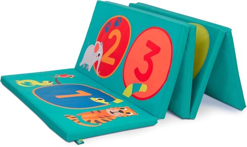 B. toys – Tumbling Mat – Gymnastics Mat for Kids – Numbers, Animals, Hopscotch Game – Folding Gym Mat – 3 Years + – Hop-n-Count Mat in Saudi Arabia