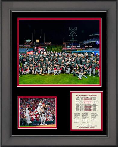 Framed Arizona Diamondbacks 2023 National League NLCS Champions 11"x14" Baseball Three Photo Collage in Saudi Arabia