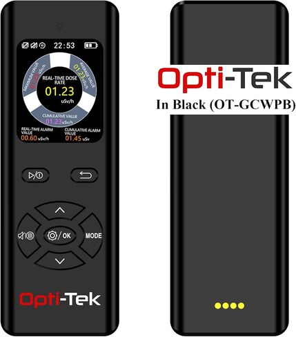 كاشف الإشعاع الأنبوبي Opti-Tek Geiger Müller | مقياس التأين النووي المحمول | مقاومة للماء، دقة من الدرجة العسكرية: نطاق من 0.08 ميكروسيفرت إلى 9999 ميكروسيفرت (عداد جيجر أبيض مقاوم للماء) in Kuwait